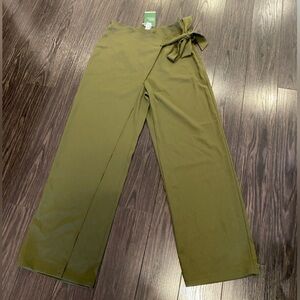 NWT Halara High Waisted Tie Side Wide Leg Work Pants size small